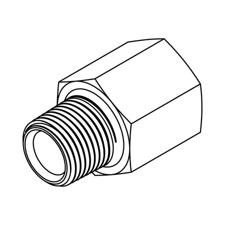 TOMPKINS Hydraulic Fitting-Steel04MP-08FP EXPANDER 5405-04-08